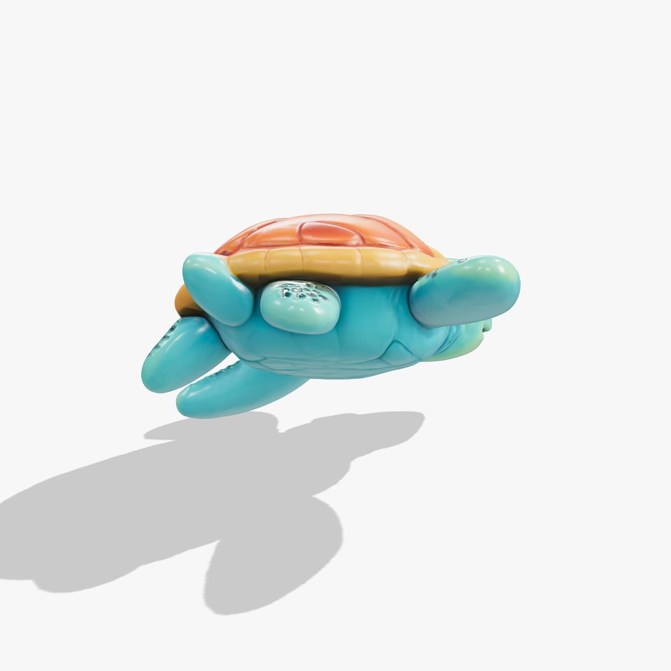 Vibrant Sea Turtle model pack